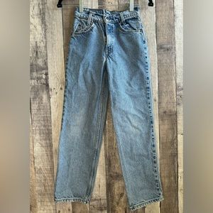 LEVIS VINTAGE 550 Relaxed Slim Youth Kids Orange Tab Jeans sz 11 Slim